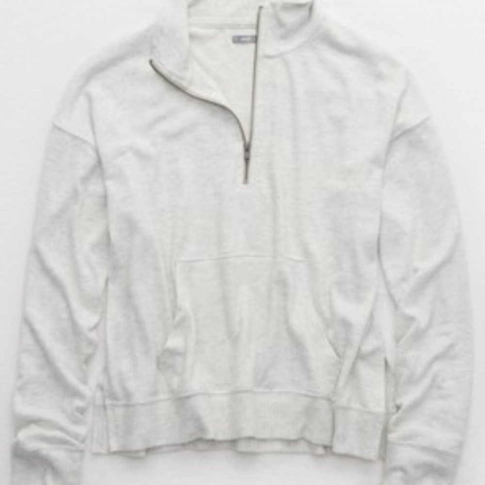 Aerie Plush Quarter Zip Sweatshirt